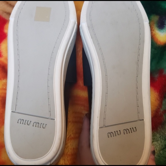 Miu Miu platform sneaker flats. - Picture 4 of 8